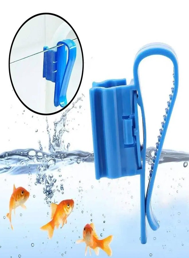 LINYUEARUI 4 pcs Fish for Tank Mounting Clip Water Pipe Hose Holder Multifunction Plastic Adjustable Clamp Aquarium Air Pump Accessories Aquarium Pumps and Filters.(Blue/Black/Gold/Yellow) - Image 4